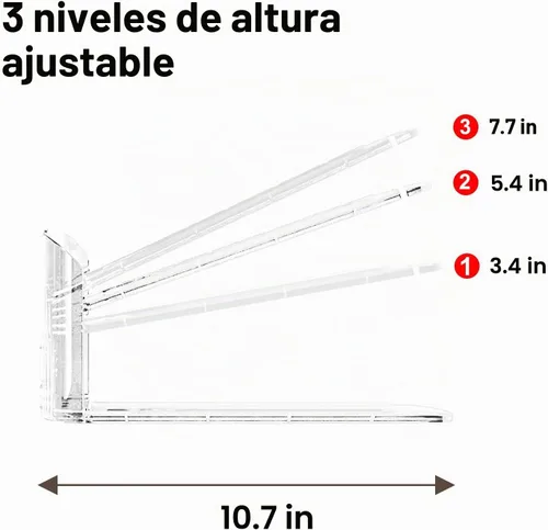 Vista 2 de Organizador de ranura para zapatos Dorado
