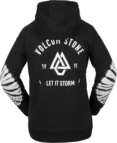 Vista 3 de Volcom Sudadera Costus Pollover Baselayer con capucha de forro polar para mujer