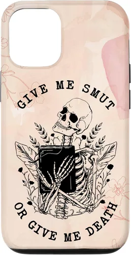 Vista 28 de iPhone 16 Romance Book Lover Smut Reader Give Me Smut Or Give Me Death Case