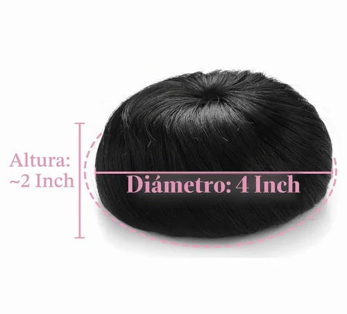 Vista 5 de Onedor Extensión de Cabello Fibra Sintética Chignon Donut Moño Peluca (10)