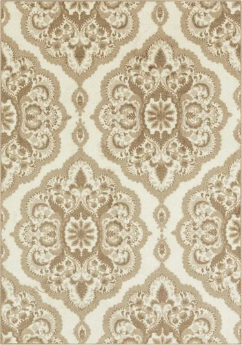 Vista 15 de Maples Rugs Vivian Medallion - Alfombra de área, fabricada en Estados Unidos, lavable, antideslizante, alfombra de interior para cocina, entrada