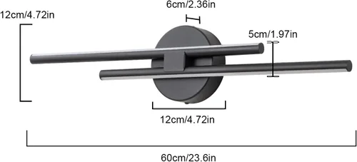 Vista 5 de EDISLIVE Moderna lámpara LED regulable para tocador, accesorios de iluminación de pared para tocador de baño, accesorios de iluminación para espejo