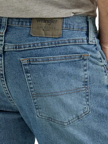 Vista 5 de Wrangler Authentics - Jeans clásicos de ajuste regular con 5 bolsillos Flex para hombre