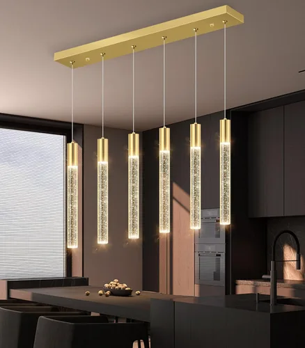 Vista 11 de 3 Packs Pendant Lights for Kitchen Island Independent LED Light Modern Dimmable Lights Pendant Lighting Fixtures for Dining Room Bedroom Hanging