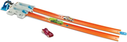 Vista 7 de Hot Wheels Taller Track Builder 2 Lane lanzador