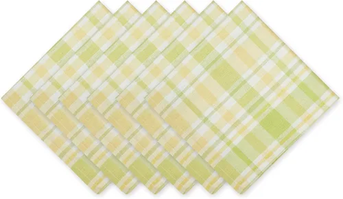 Vista 9 de DII Lemon Bliss - Colección de mesa de algodón a cuadros, camino de mesa, 14 x 72 pulgadas