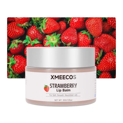 Vista 4 de XMEECOS Bálsamo labial de cera de abeja con rosa y jazmín, kiwi, fresa, melocotón, extracto de cereza, apto para abejas, 100% natural para hombres