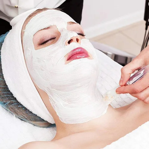 Vista 5 de Diadema elástica blanca del balneario del paño, paquete de 8 cabezas faciales Banda facial para la cabeza, lavable, diadema de maquillaje, cinta