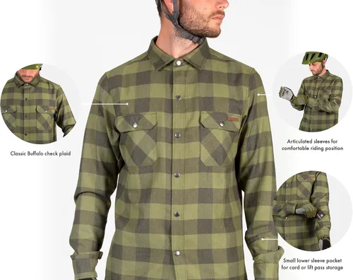 Vista 3 de Endura Camisa de ciclismo de franela Hummvee para hombre