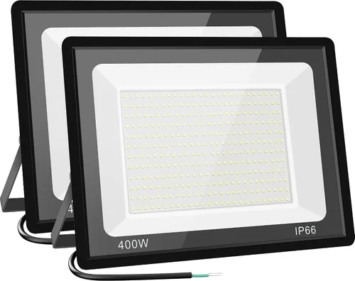Vista 12 de Paquete de 2 luces de inundación LED de 80 W, IP66 impermeables para exteriores, luz blanca de 6000 K, focos de seguridad para patio, jardín, patio