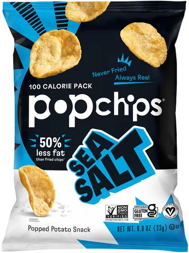 Vista 16 de Popchips Paquete variado de papas fritas, porciones individuales de 0.8 onzas (paquete de 24), 4 sabores: 8 sal marina, 8 barbacoa, 4 crema agria