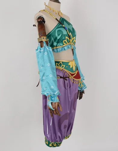 Vista 3 de miccostumes Disfraz de ciudad de juego para mujer, disfraz de Halloween