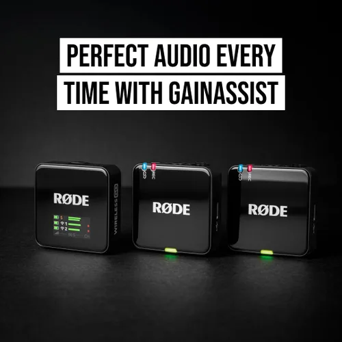 Vista 6 de RØDE Wireless GO III (Gen 3) - Micrófono inalámbrico compacto - Audio impecable, grabación flotante de 32 bits, control automático de nivel