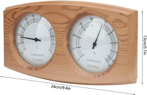 Vista 2 de 2 in 1 Sauna Thermometer and Hygrometer, Indoor Humidity Celsius Temperature Measurement Sauna Accessories for Sauna Room