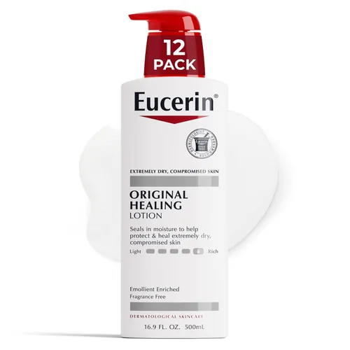 Vista 14 de Eucerin Original Healing Rich Loción corporal para piel extremadamente seca y comprometida, humectante corporal enriquecido con emolientes, botella