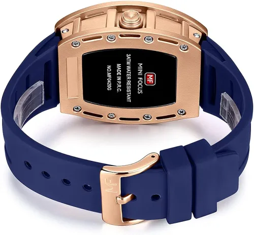 Vista 5 de MF MINI FOCUS Watch Wristwatch Fashion Hollow Big Dial Luminous Waterproof Sport Analog Quartz Business Mens Watches Silicon Strap Dress Watch