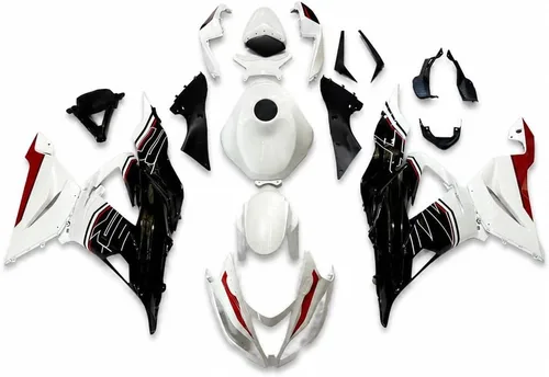 Vista 21 de Carenado negro brillante para Kawasaki Ninja 2013-2018 ZX6R 636 001 Negro Brillante