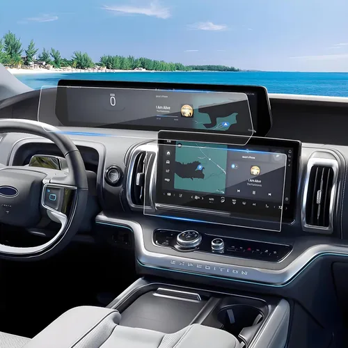 Vista 9 de Protector de pantalla Expedition 2022 2023 2024 para Ford Expedition (King Ranch/Platinum/Limited/Timberline) Pantalla táctil de 15.5 pulgadas