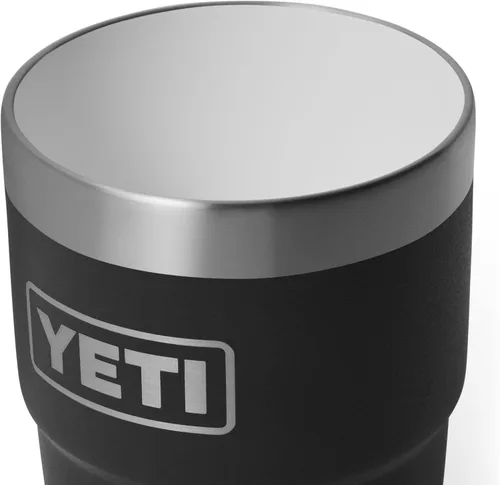 Vista 5 de YETI Rambler Taza de café aislada de 8 onzas con tapa, taza de café apilable de doble pared aislada al vacío, forro de cerámica DuraSip, diseño apto