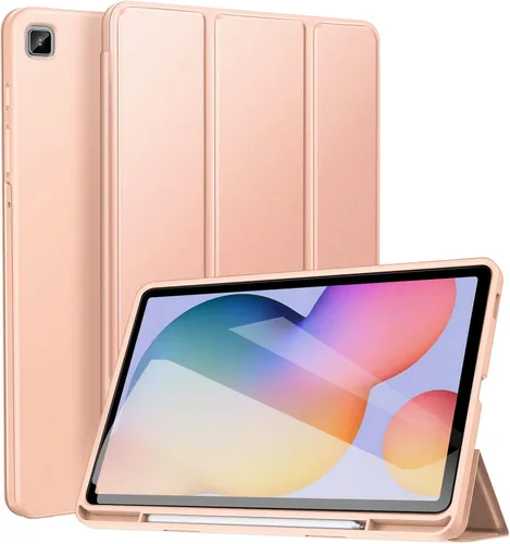 Vista 11 de ZtotopCases Funda para Galaxy Tab S6 Lite de 10.4 pulgadas 2024/2022/2020 con soporte para bolígrafo, función de encendido y apagado automático Negro