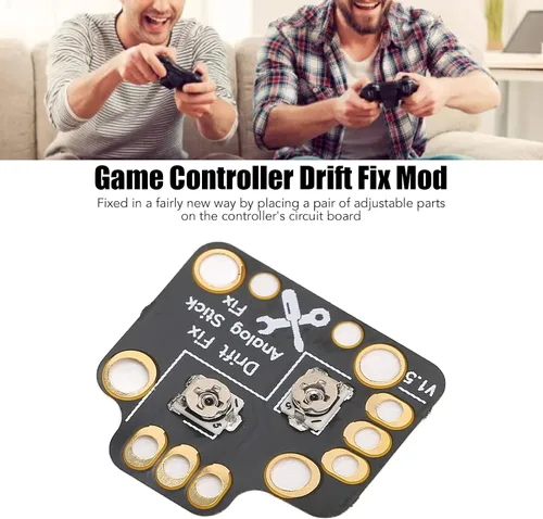 Vista 2 de Tablero de reparación de deriva, 10 piezas de gamepad joystick 3D analógico stick Drift Fix Mod, controlador analógico stick herramientas