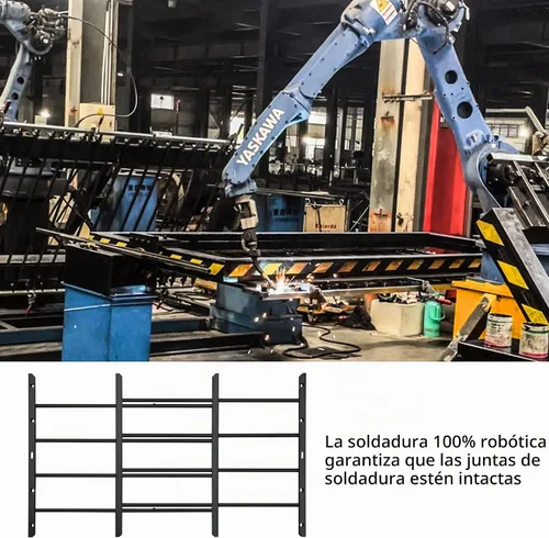 Vista 3 de Grisham PP SPAG Barras de Seguridad para Ventanas con Salida de Liberación Rápida, (Negro, 3 Barras) 14''H x 22''- 42'' de Ancho Ajustable Guardas