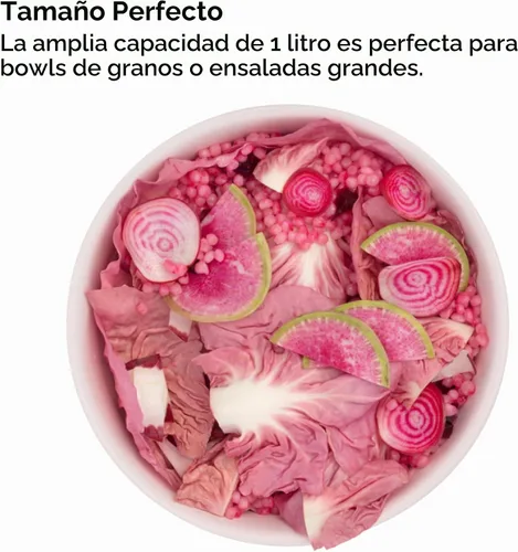 Vista 4 de W&P WP-PBC-CM - Cuenco con tapa Porter, para almacenar comida, ensaladas, comidas preparadas, hermético, apto para lavavajillas y microondas