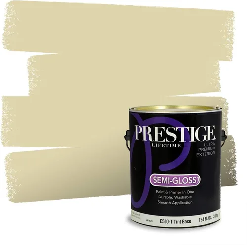 Vista 273 de Prestige Paints - Pintura exterior e imprimación en uno, 1 galón, plano, compatibilidad comparable con el color menta «Whipped Mint» de Behr