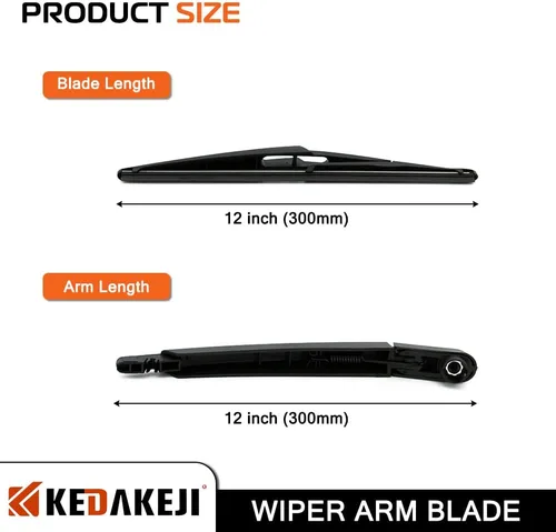 Vista 5 de Juego de limpiaparabrisas trasero compatible con Nissan Rogue 2014-2018 compatible con Nissan Pathfinder 2013-2018
