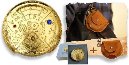 Vista 27 de Juego de dados de ruleta único 7 en 1 de metal DND para juegos de rol de mesa, dados giratorios para juegos de rol, juegos de dados DND equilibrados