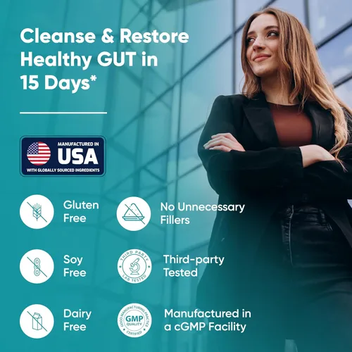 Vista 7 de Sandhu's Limpieza intestinal de 15 días para mujeres y hombres Apoya la limpieza del colon y la salud digestiva Senna, Cascara Sagrada, cáscara