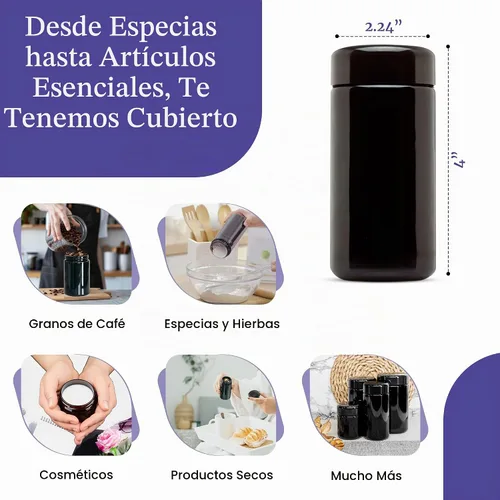 Vista 3 de Infinity Jars Tarro de cristal vacío recargable con tapa de rosca de 5.1 fl oz (5.07 fl oz)