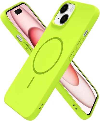 Vista 262 de Oakxco Funda de Silicona Mag Safe para iPhone 12 Pro Max, Funda Magnética Delgada y Fina Compatible con Carga Inalámbrica MagSafe, Bonita Funda