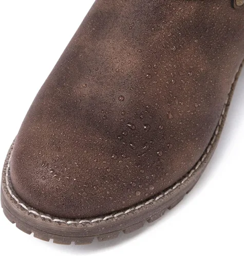 Vista 5 de GLOBALWIN Botas de vestir a media pantorrilla para mujer, botas de motociclista para mujer
