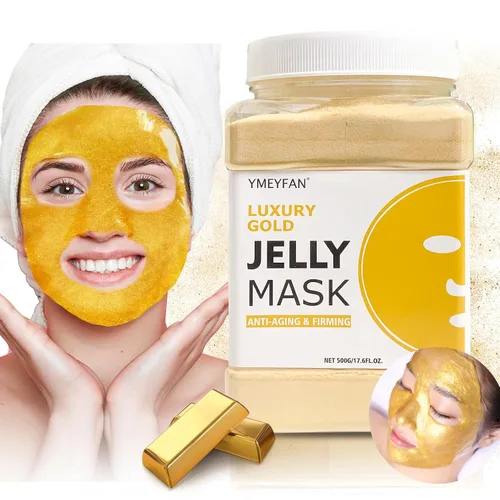 Vista 7 de YMEYFAN Máscara de gelatina en polvo para faciales profesionales – Mascarilla facial reafirmante e hidratante con colágeno, cuidado de la piel