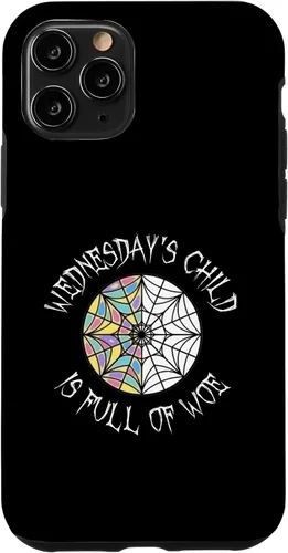 Vista 29 de Wednesday's Child Full of Woe - Carcasa redonda para iPhone 16