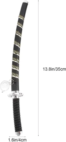 Vista 3 de Ciieeo Mini espada Katana Slayer Samurai juguete espada 35CM plástico japonés samurai para decoración de Halloween, accesorios de juguete espada