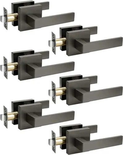 Vista 157 de KNOBWELL - Juego de cerradura con 1 picaporte resistente para puertas de una cara, ideal para puertas interiores reversibles, 0.93 libras