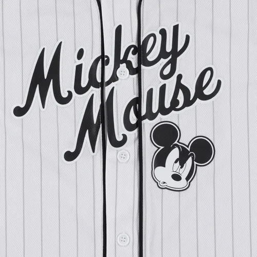 Vista 5 de Disney Camiseta de béisbol con botones de malla Mickey Mouse para niño