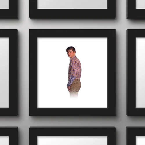 Vista 3 de Gallery Pops Netflix Stranger Things: Season 4 - Arte de pared de Will Byers, versión enmarcada en negro, 12 x 12 pulgadas Versión con marco negro