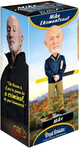 Vista 5 de Royal Bobbles Better Call Saul Mike Ehrmantraut - Estatua coleccionable de Bobblehead