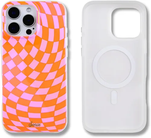Vista 13 de Sonix x Barbie Funda para iPhone 15 Pro Compatible con MagSafe Probada para caídas de 10 pies Golden Hour