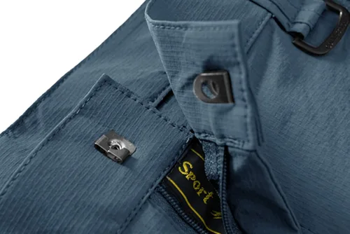 Vista 5 de TBMPOY Pantalones de senderismo y montaña, ligeros, impermeables, con cinturón, secado rápido, para hombres