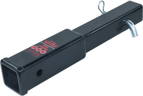 Vista 2 de TOPTOW Extensor de enganche de remolque, longitud de extensión de 12 pulgadas, se adapta a receptor de 2 pulgadas, 3500 libras, pasador de enganche