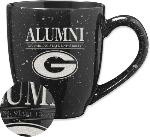 Vista 85 de Rico Industries NCAA Illinois Fighting Illini Alumni - Taza de café de cerámica moteada grabada con láser de 16 onzas