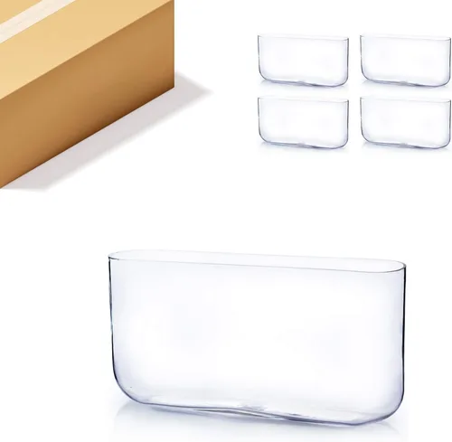 Vista 16 de WGV - Jarrón rectangular alto de bloque, ancho de 2 pulgadas, largo de 8 pulgadas, altura de 10 pulgadas, recipiente floral de vidrio transparente