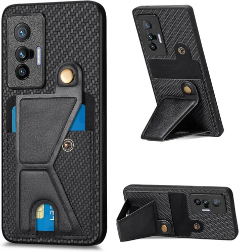 Vista 114 de Funda para Oppo K10x / OnePlus Nord CE 2 Lite 5G Funda para Realme 9 5G / 9 Pro / Q5 / V25 Funda de piel sintética con ranuras para tarjetas
