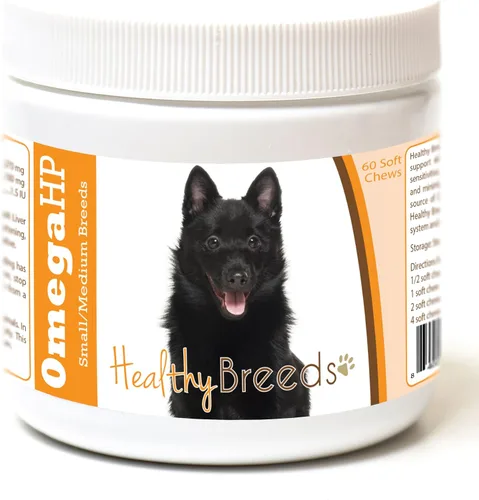 Vista 75 de Healthy Breeds Affenpinscher Omega HP - Masticables suaves para piel y pelaje, 60