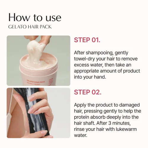 Vista 7 de lilyeve REPAIRTURN - Paquete de gelato para el cabello, leche, huevo y proteína para reparación del cabello, mascarilla capilar para alisar