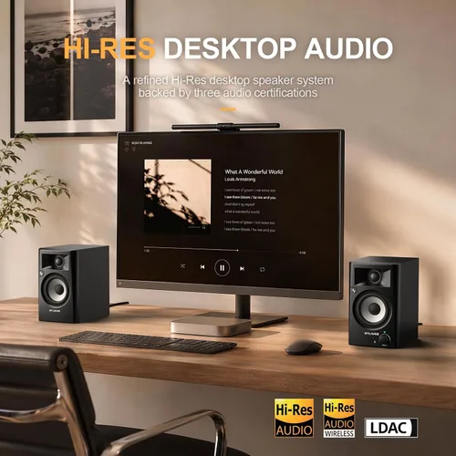 Vista 11 de Nylavee Altavoces de escritorio, Altavoces de computadora de alta resolución para PC de escritorio con LDAC
